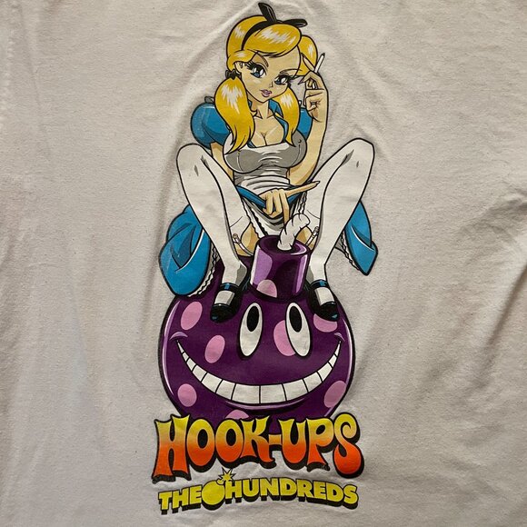 The Hundreds x Hook-Ups Alice Wonderland Limited Additions Skate Shirt Medium - Picture 10 of 16